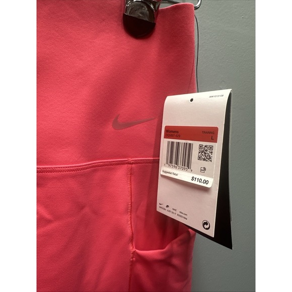 $110 NWT Nike InfinaSmooth High Waist 7/8 Leggings Women DQ5897 629 Large - Picture 2 of 6